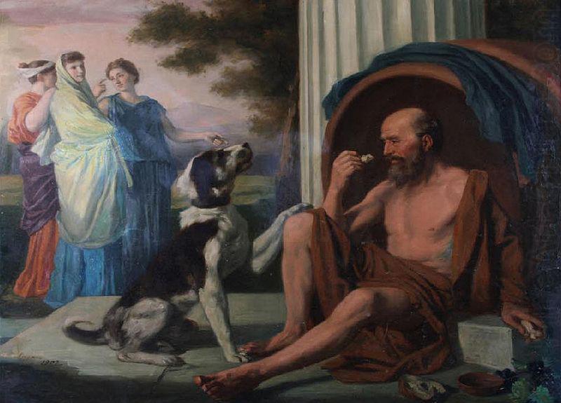 unknow artist Oil painting of Diogenes by Pugons china oil painting image